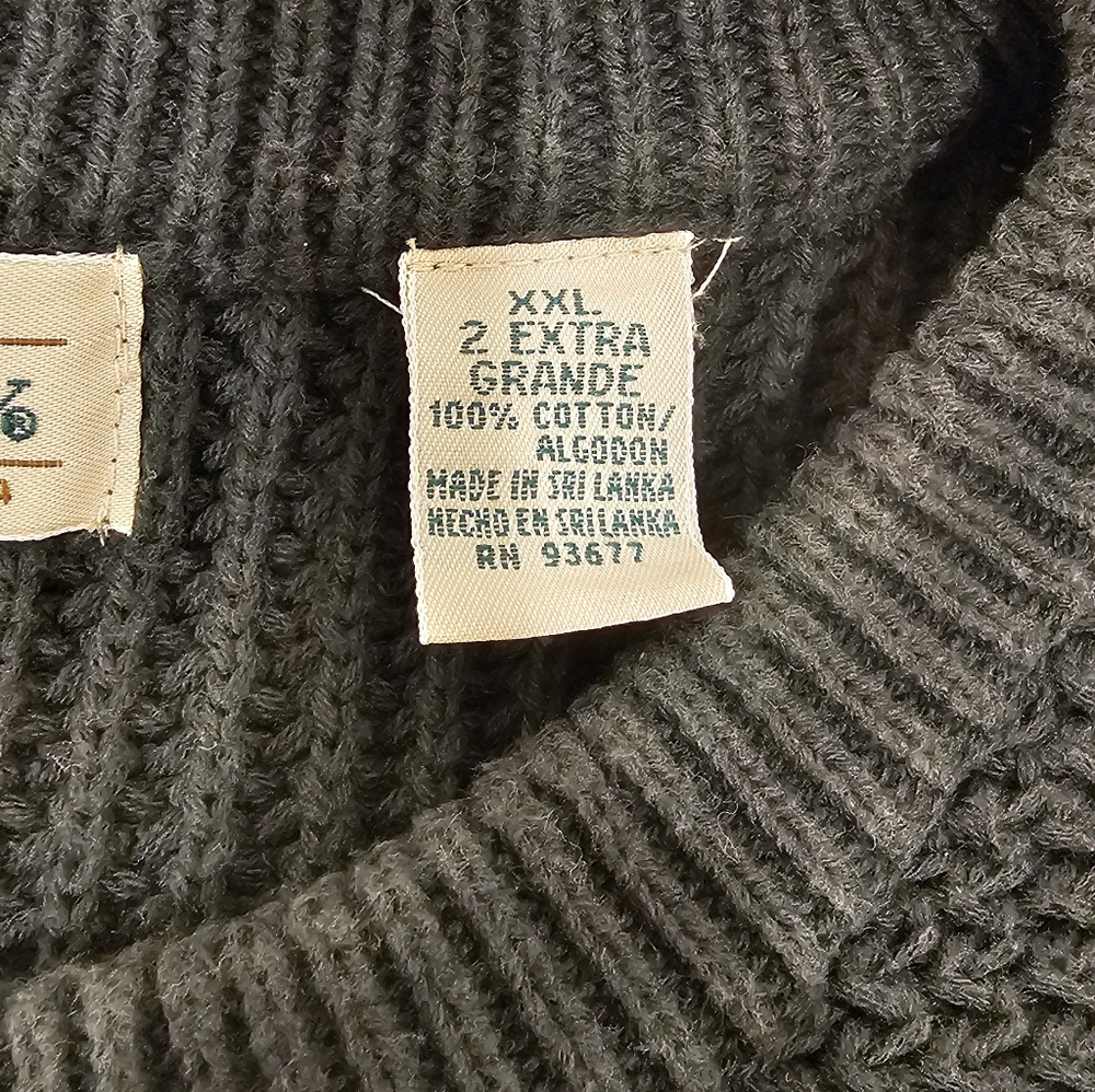 Vintage Aunthentic St. John's Bay Est. 1984 Men's Green Crewneck Sweater--XXL - Picture 7 of 8